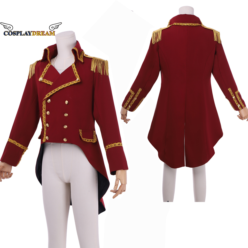 Uniforme militaire royal pour hommes, manteau Hamilton, veste médiévale, smoking colonial, George Washington, costume de cosplay, siècle participé
