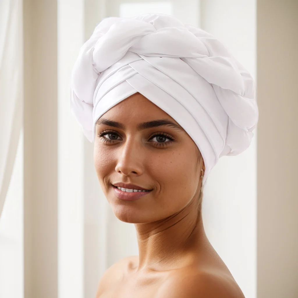 Turban Africain Enveloppé pour Femme, Hijab Musulman Arabe, Casquette, Coiffure, Sauna Africain, Chapeau Cravate, Accessoires pour Cheveux