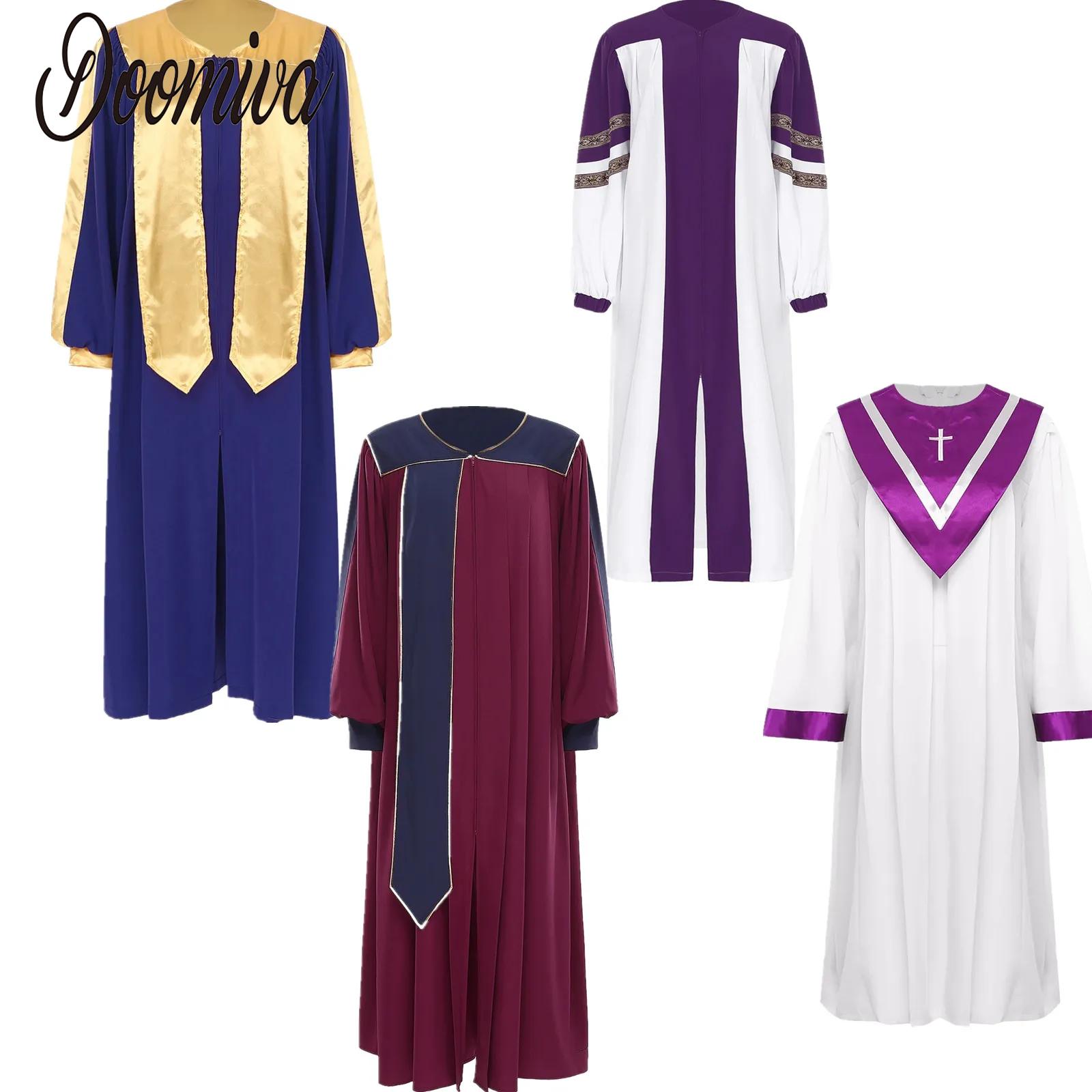 Femmes église clergé ample chorale Robe Robe prêtre prédicateur robes baptême Confirmation officiant Costume louange culte Robe