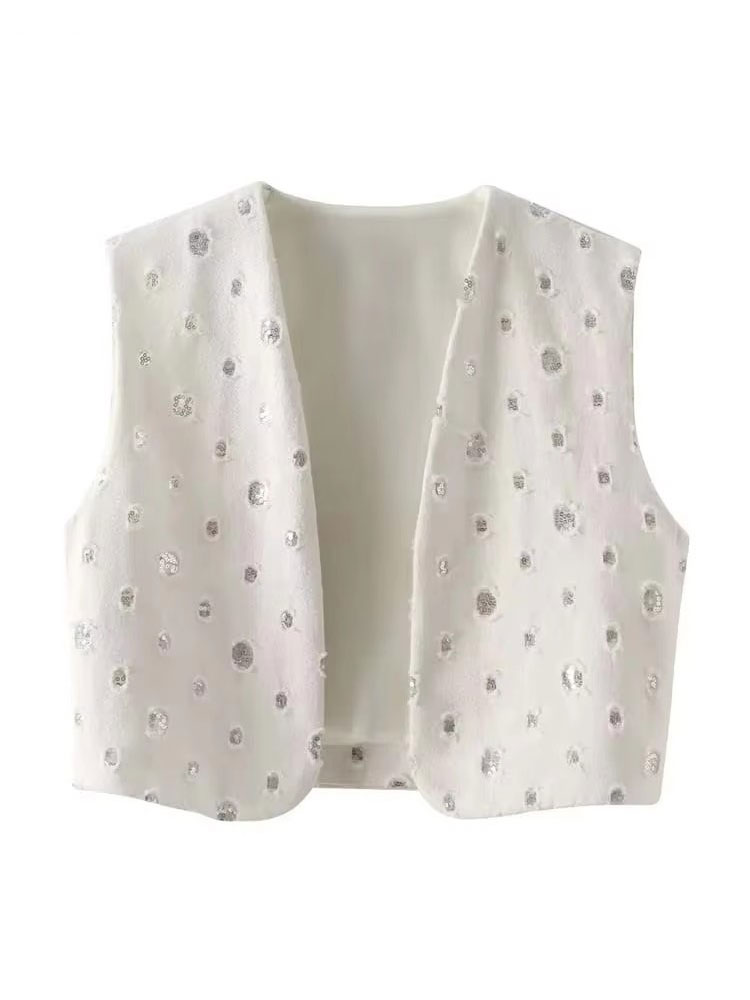 Ensemble jupe à paillettes élégante pour femmes, 2 pièces, gilet sans manches brillant, costumes pour femmes, mode d'été, jupes zippées, 2024