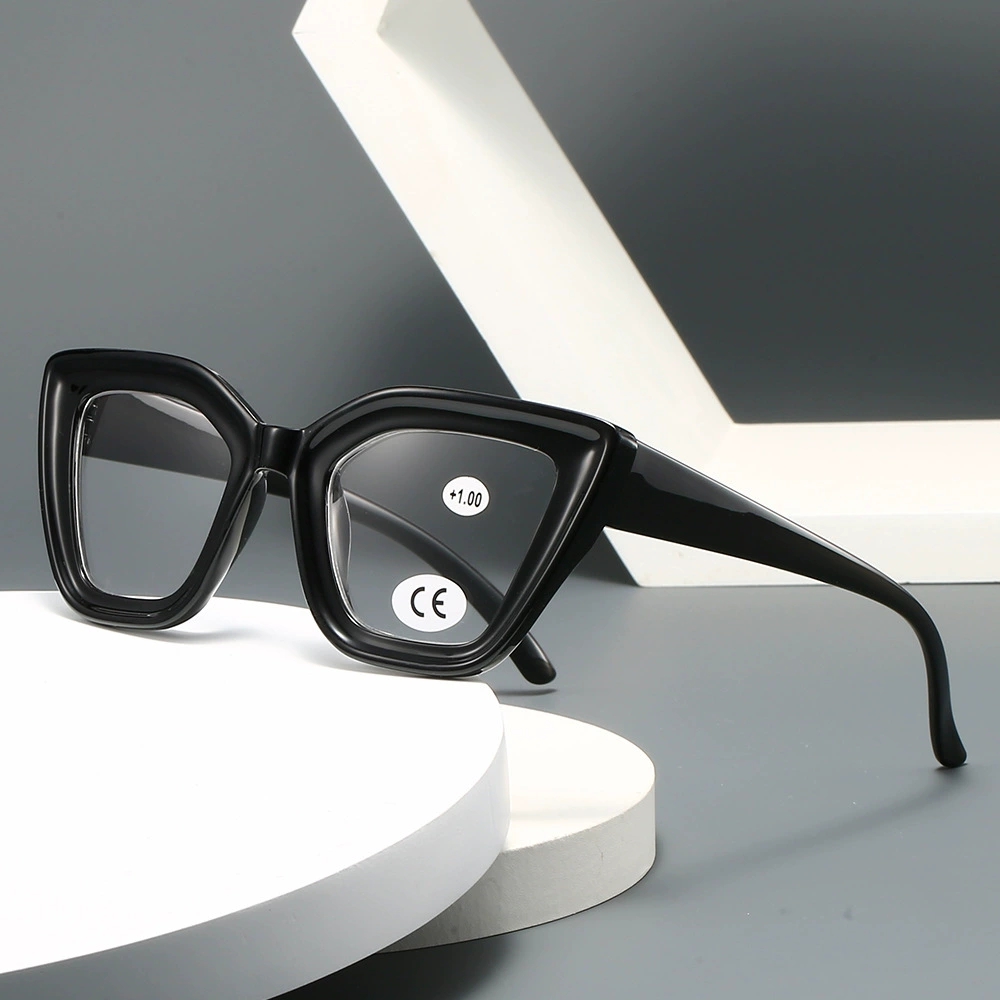 Lunettes de lecture œil de chat classiques pour femmes, Vintage, mode, grand cadre papillon, miroir pour dames, extérieur