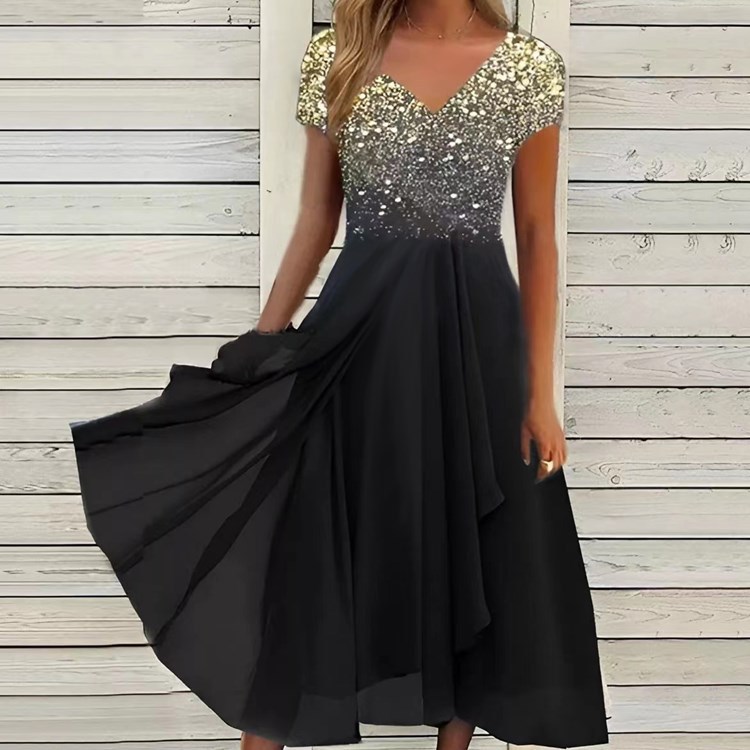 Robe longue découpée en mousseline de soie pour femmes, patchwork de dentelle élégante, robe de demoiselle d'honneur, robe de soirée, robe éducative, 2025