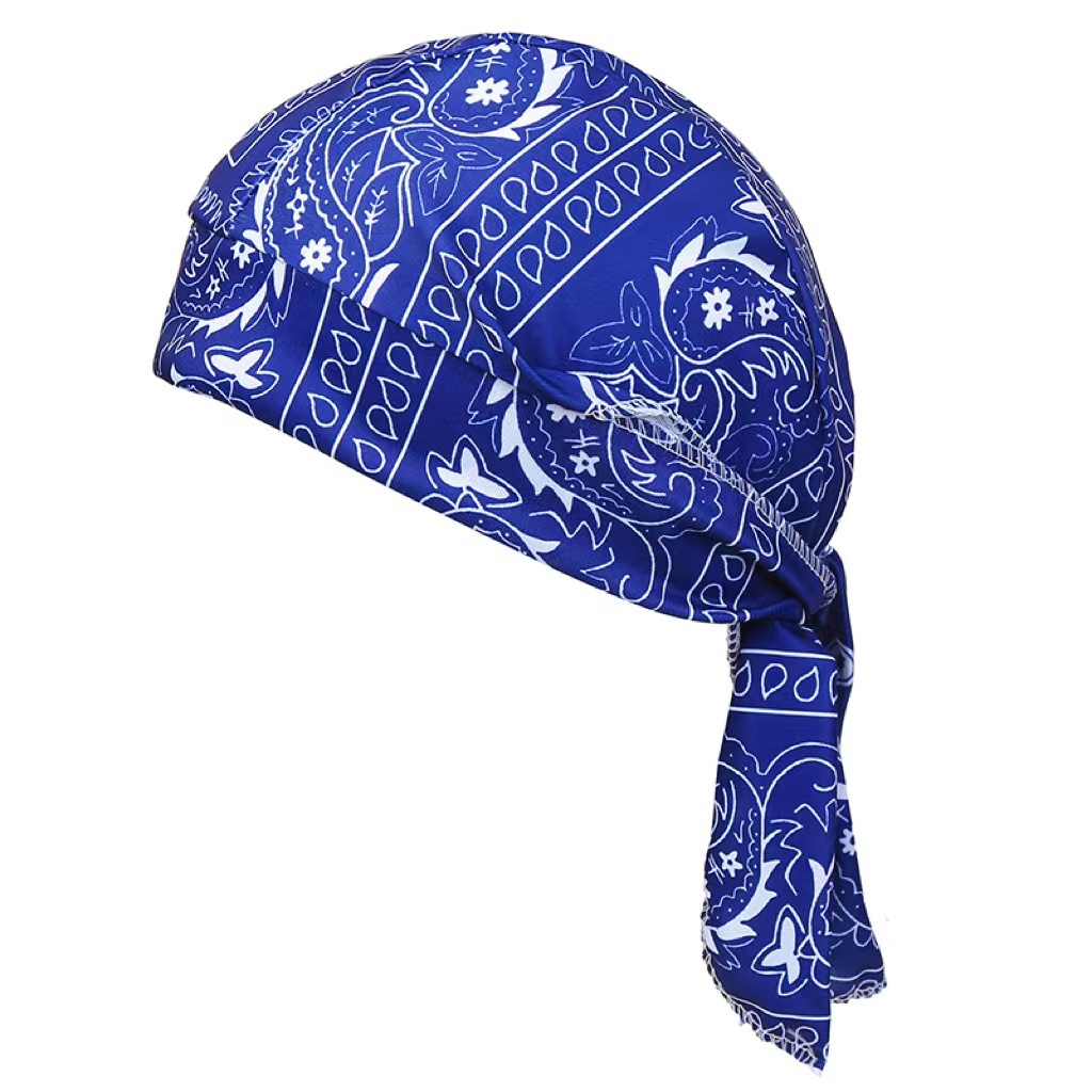 Foulard bandana pour homme, écharpe de cyclisme, mouchoir, chapeau de pirate d'extérieur, motif cachemire multicolore, pour moto, danse hip-hop
