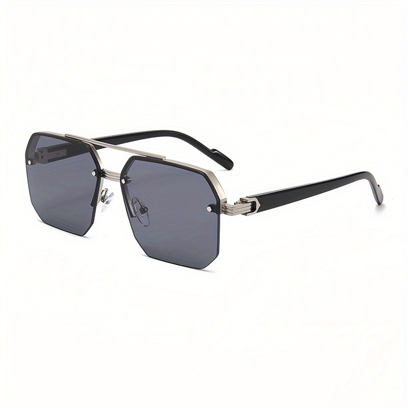 Lunettes classiques pour hommes à double pont, style professionnel, demi-monture, accessoires de mode adaptés à un usage quotidien