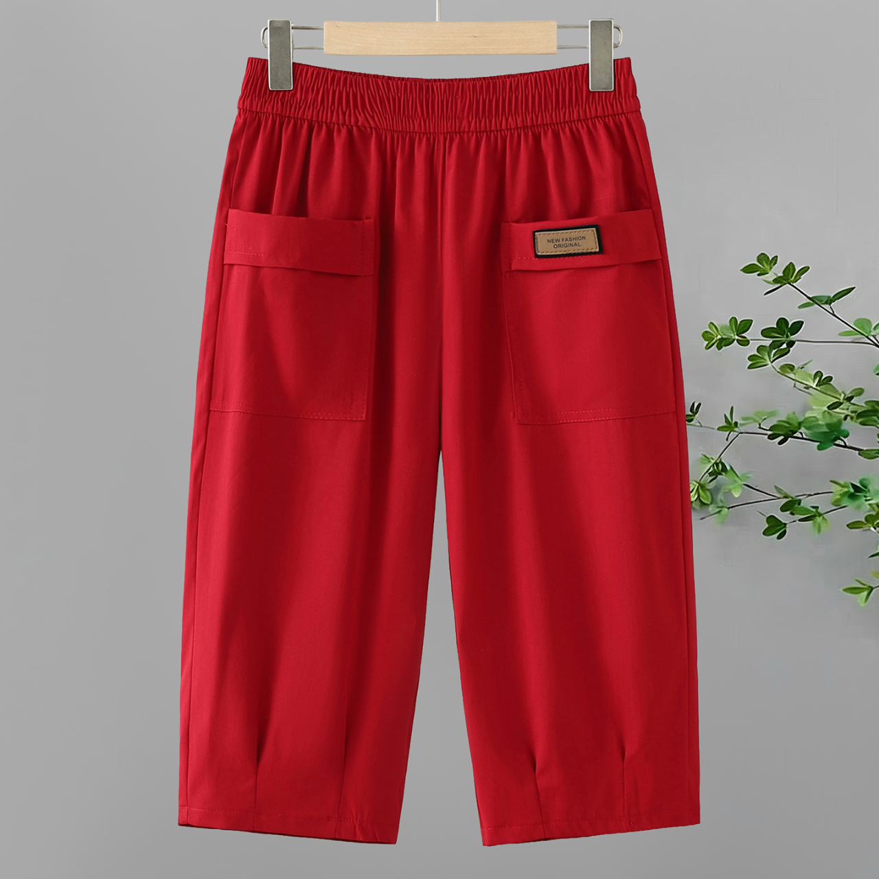 Pantalons décontractés d'été pour femmes - Taille élastique, poches à rabat en 5 couleurs, parfaits pour un usage quotidien léger