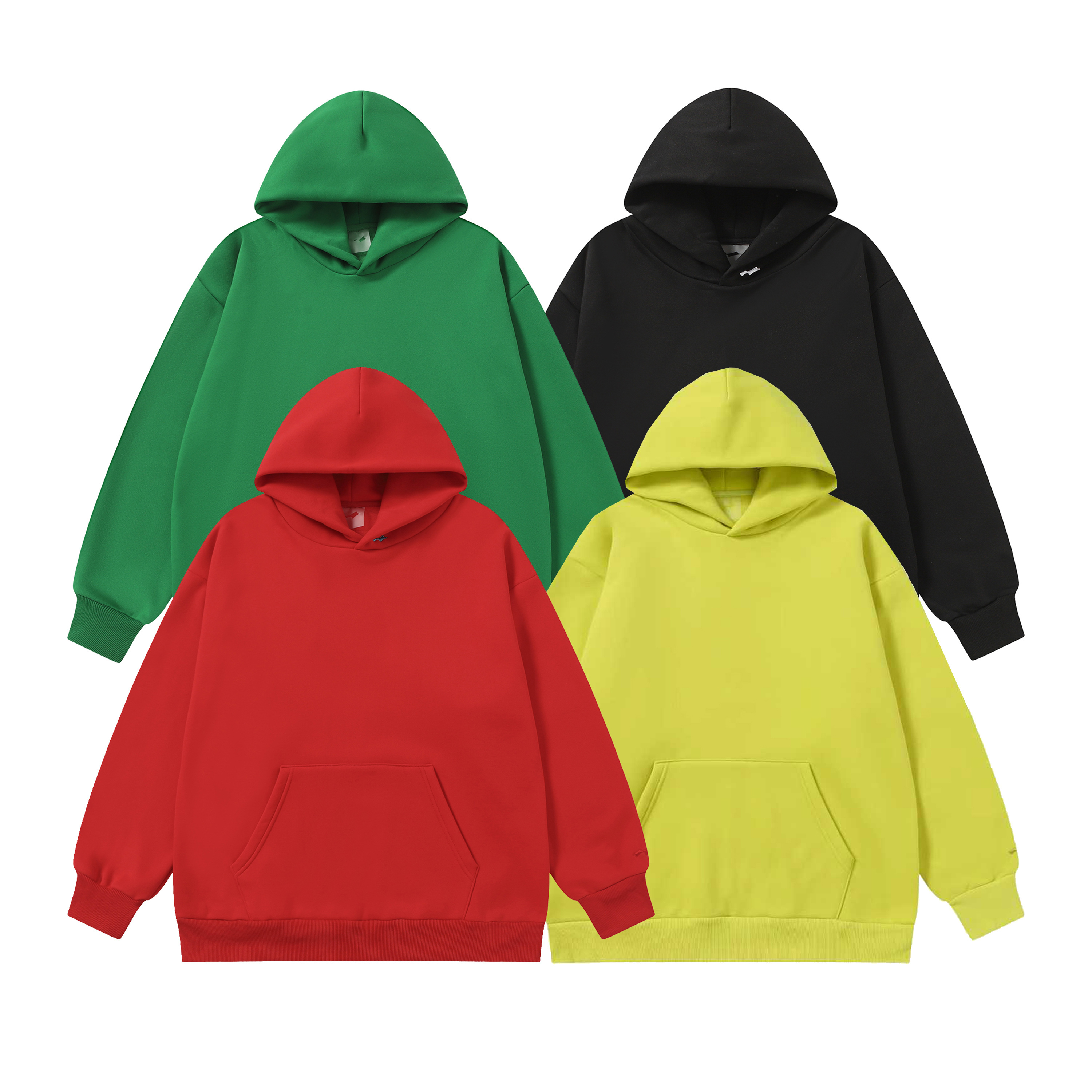 Nouveaux vêtements pour hommes américains, vêtements décontractés tendance, articles de mode, sweat-shirt ample uni en velours