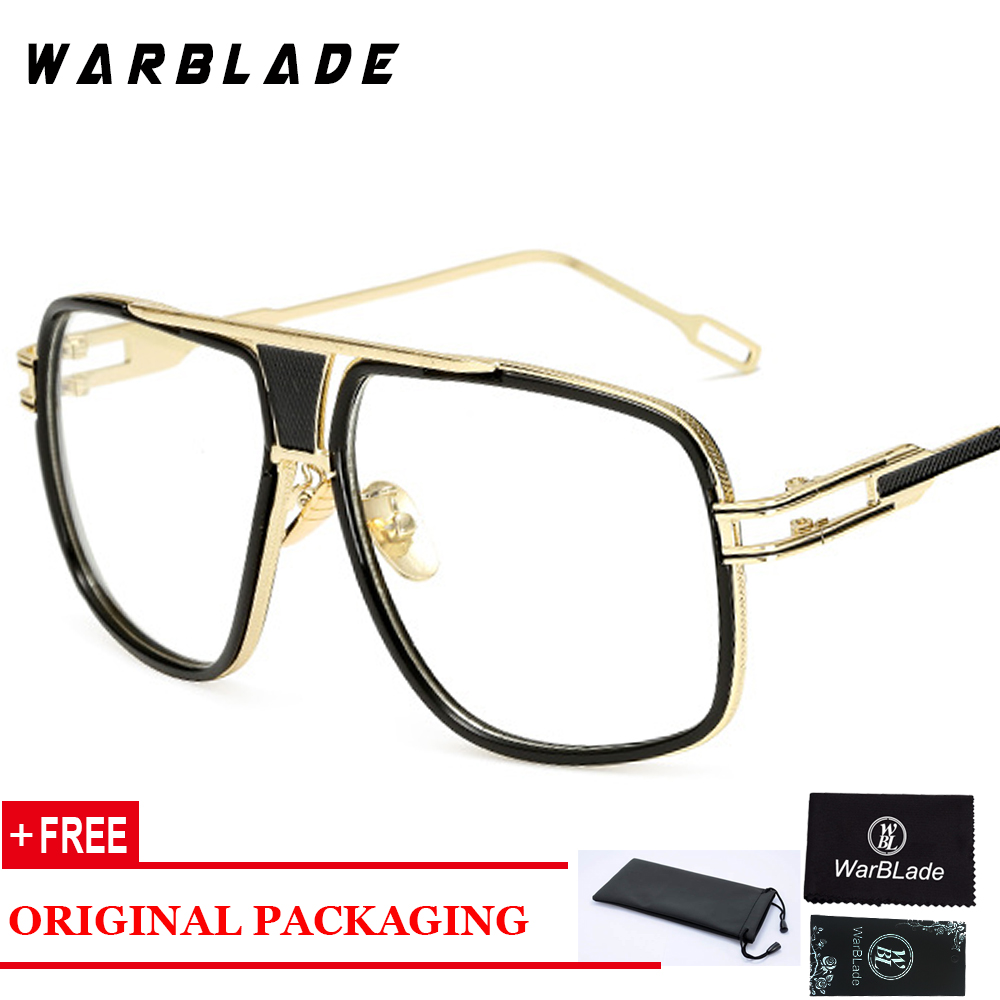WarBLade – lunettes carrées en métal transparent pour homme, monture de luxe, à la mode, nouvelle collection 2022