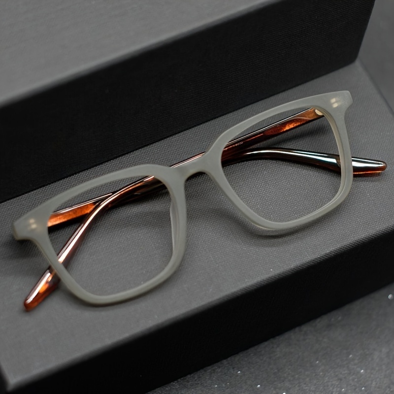 Monture de lunettes carrée unisexe, légère, avec verres transparents, pour femmes et hommes, 1 pièce