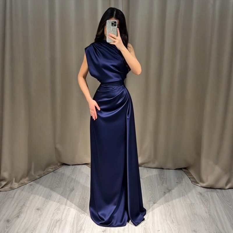 Robe longue en satin chic pour femme, nouvelle collection, sans manches, sexy, à bretelles, pour soirée, élégante, pour les vacances, robe de soirée