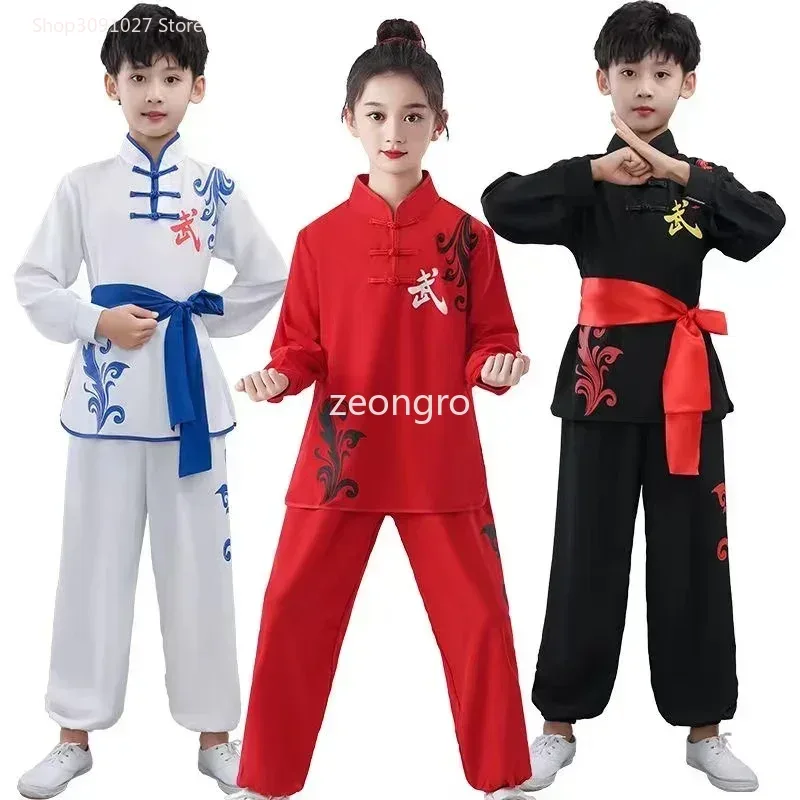 Costume d'arts martiaux, Costume Changquan pour filles et garçons, uniforme traditionnel chinois Wushu pour enfants et adultes, vêtements Kung Fu