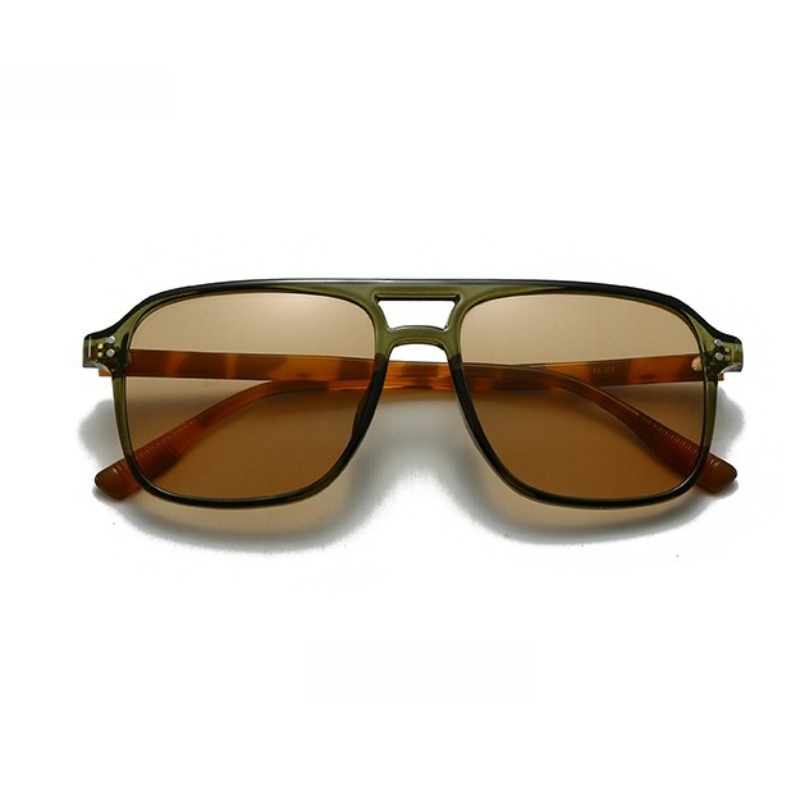 Lunettes de soleil de cyclisme vintage de luxe à double pont pour hommes et femmes, idéales pour la mode, les voyages, la conduite et la pêche, protection UV400