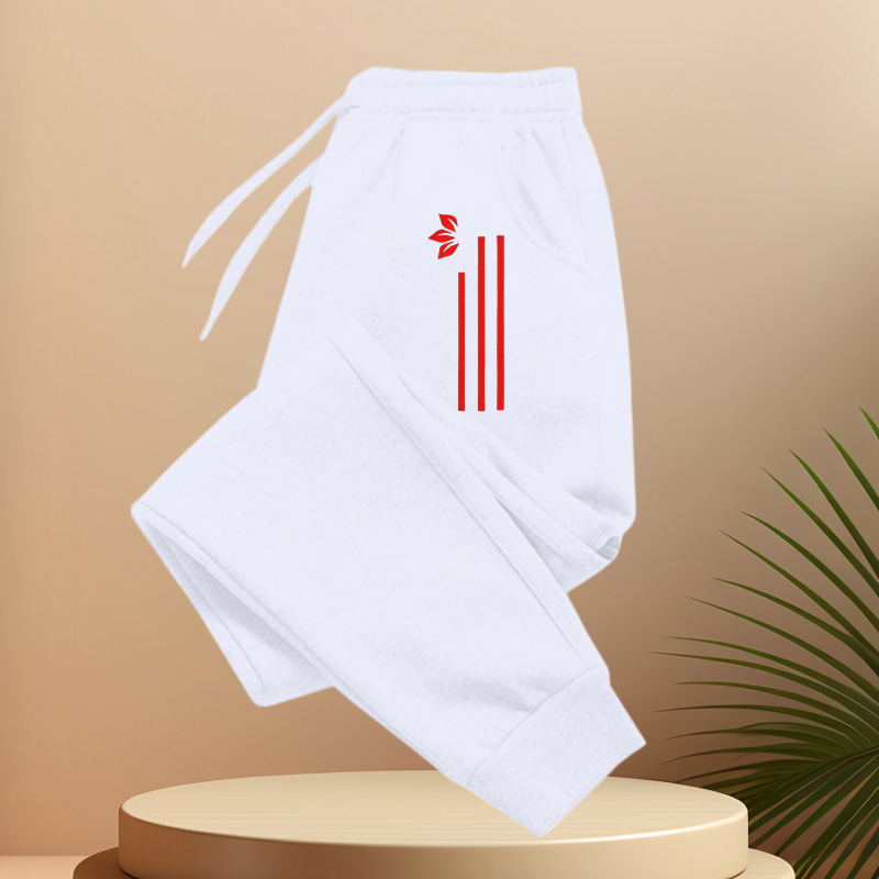 Pantalons de sport classiques pour hommes, pantalons de jogging, pantalons de sport tendance, avec imprimé motif et cordon de serrage à la taille