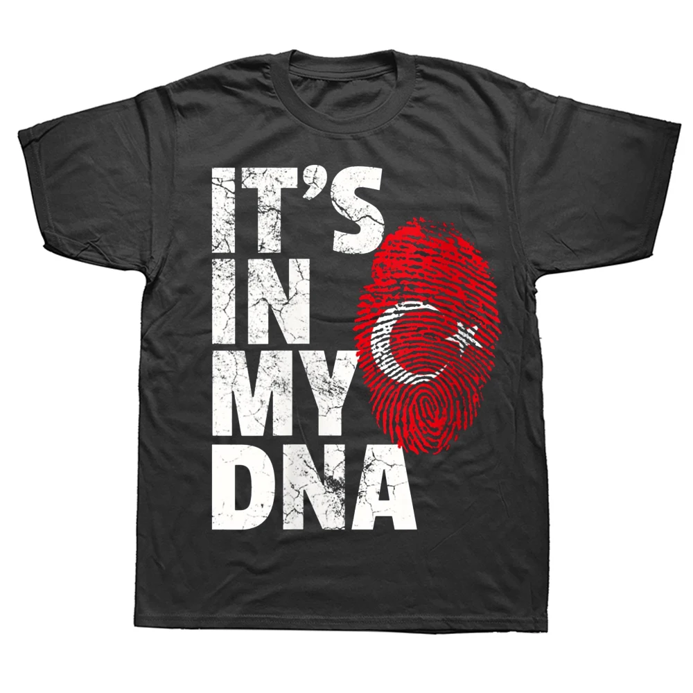 C'est dans mon ADN turquie drapeau turc t-shirts été graphique coton Streetwear à manches courtes cadeaux d'anniversaire T-shirt vêtements pour hommes