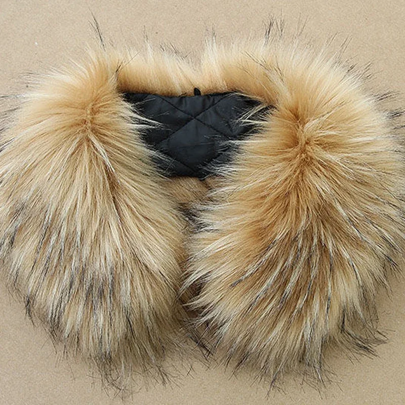 Col en fausse fourrure de renard pour hommes et femmes, manteau en duvet, écharpe, design dissimulé, facile à porter, maintien au chaud confortable, hiver