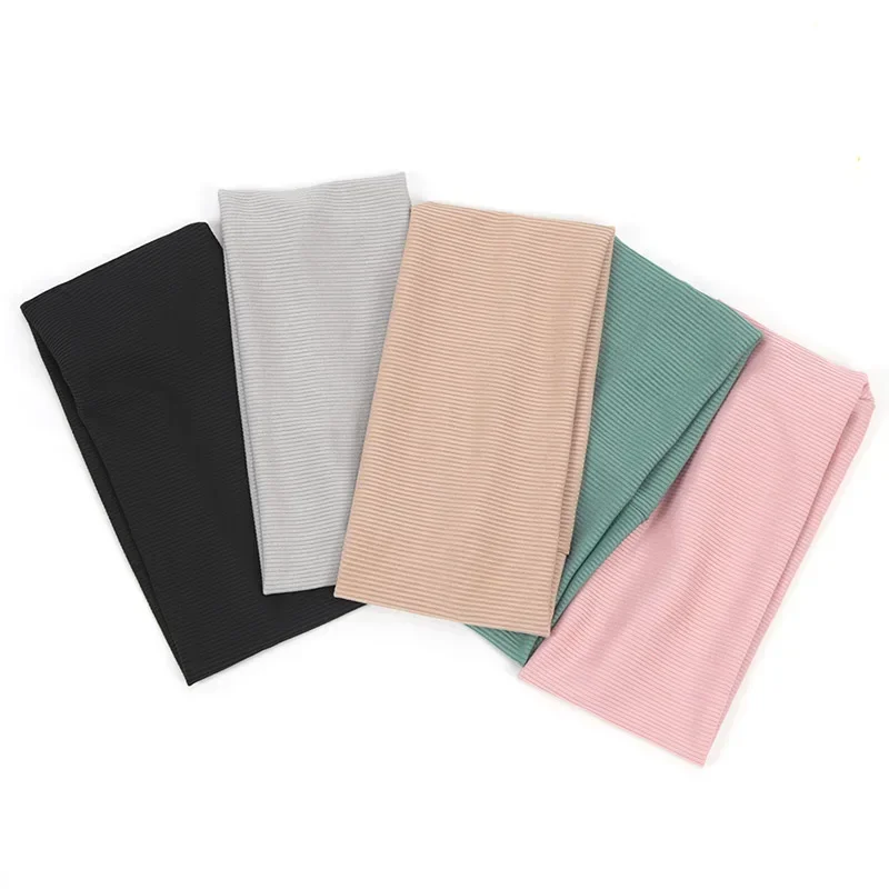 Lot de 3 bandeaux élastiques unis pour femmes, idéaux pour le yoga, la mode, le sport, et comme accessoires capillaires pour filles