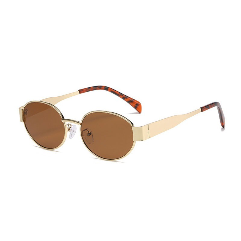 Lunettes de soleil pour femmes, marque de luxe, UV400, lunettes de soleil d'extérieur, monture en métal tendance, lunettes pour femme, nuances sexy