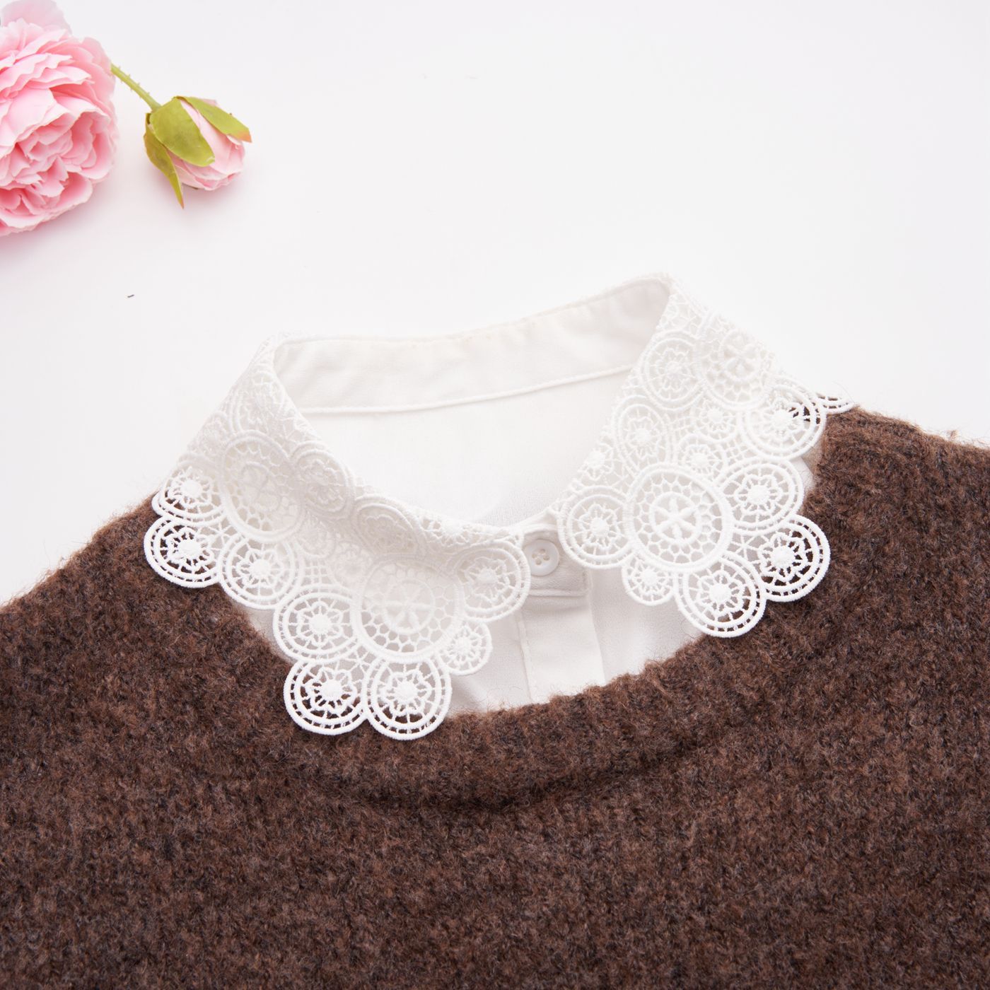 Faux col décontracté, décoration, chemisier d'affaires, col de chemise détachable, pull pour femmes, faux cols, haut à revers, accessoires pour vêtements