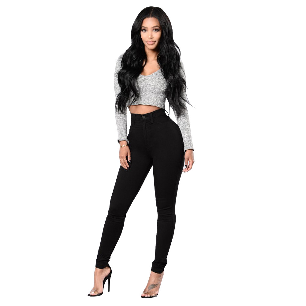 Nouveau Jean Skinny Femme Taille Haute 7 Couleurs 2026 – Pantalon Crayon en Denim Élastique Tendance et Décontracté – Tailles S-2XL