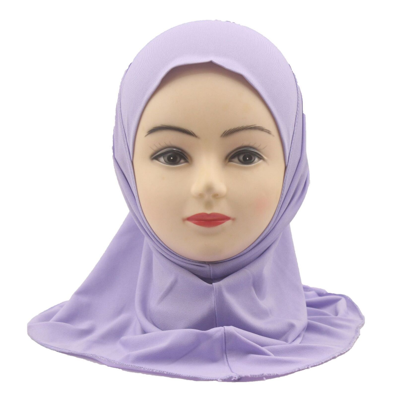Écharpe de sauna élastique du Moyen-Orient pour filles, document solide, écharpe de prière du Ramadan, chapeau de sauna mignon, châle arabe