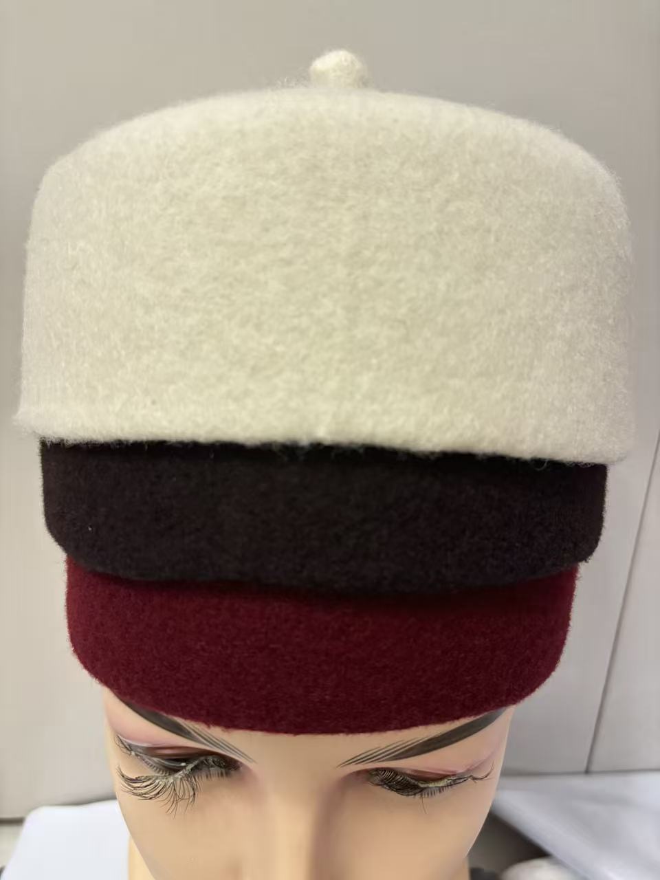 Chapeaux ethniques africains pour hommes, 100% feutre de laine, blancs et rouges, chapeaux de travail, chapeaux fedora pour tous les jours, chapeau épais de haute qualité, grande taille