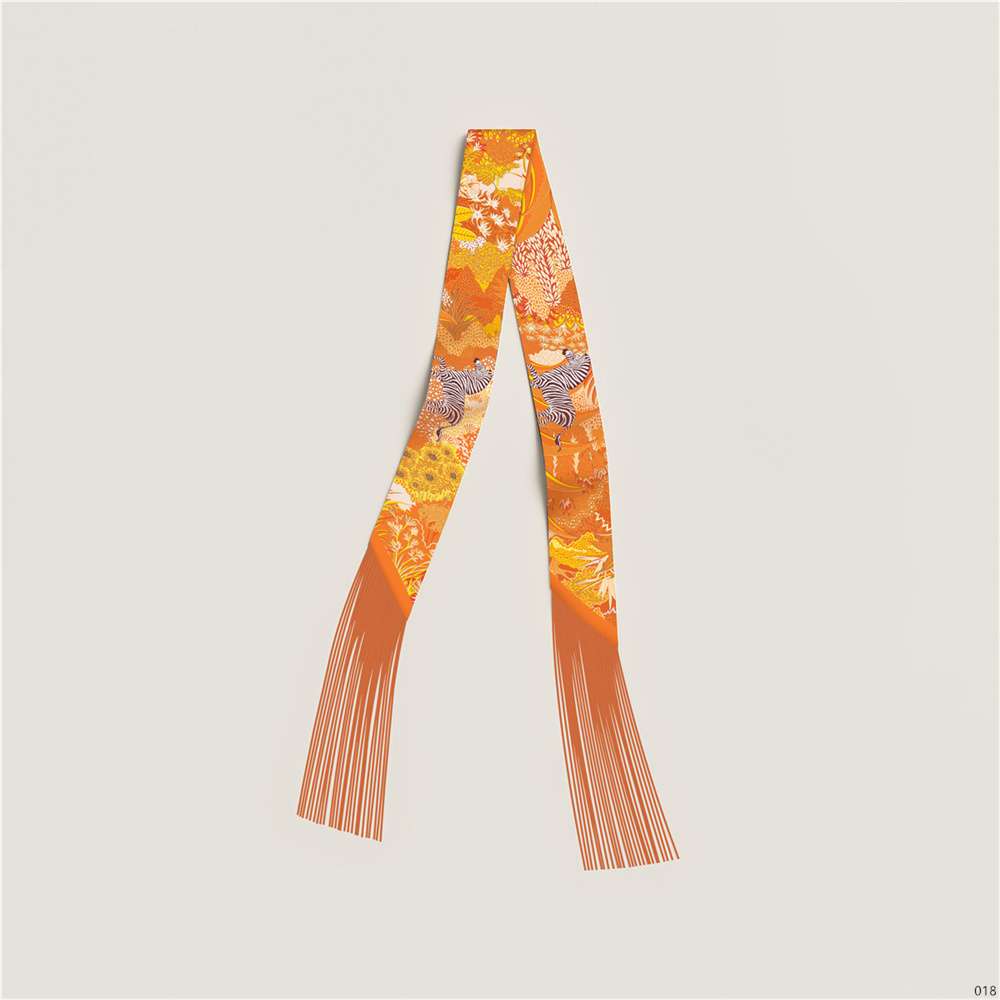 Écharpe en soie à pompons style luxe pour femme, long ruban décoratif pour sac, ceinture pour cheveux, petits foulards très vendus, 130x5CM