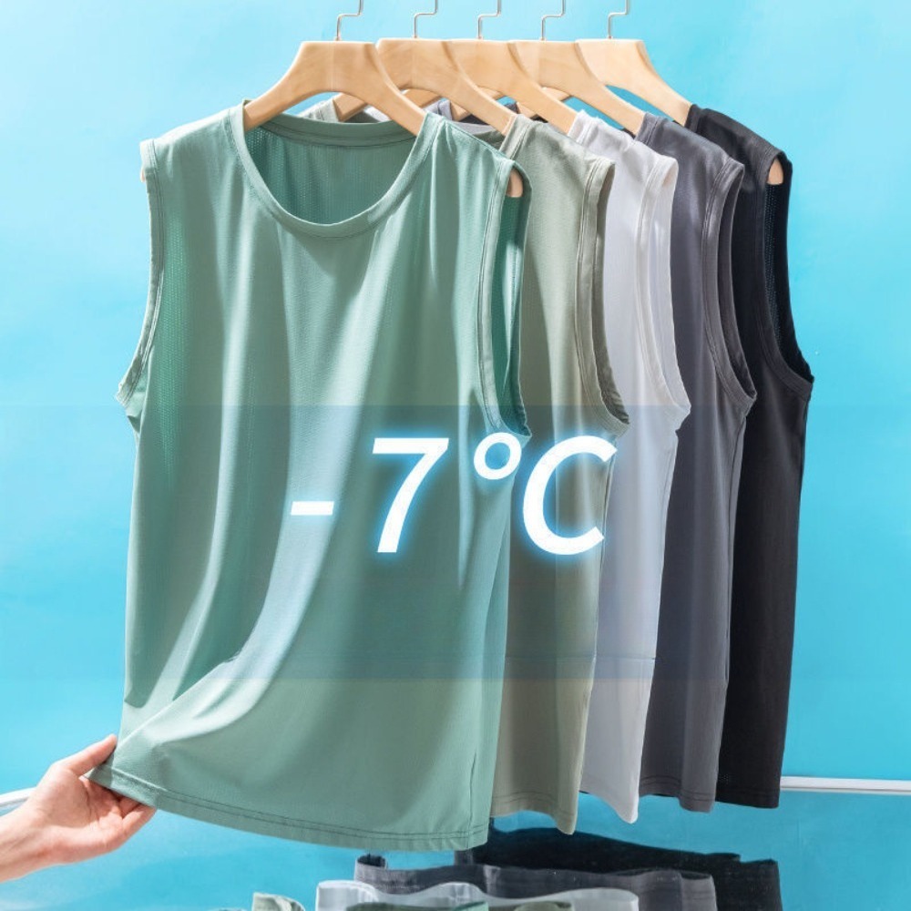 Débardeur en maille pour homme, débardeur de sport en maille pour homme, vêtements de sport, haut de fitness transparent sans manches