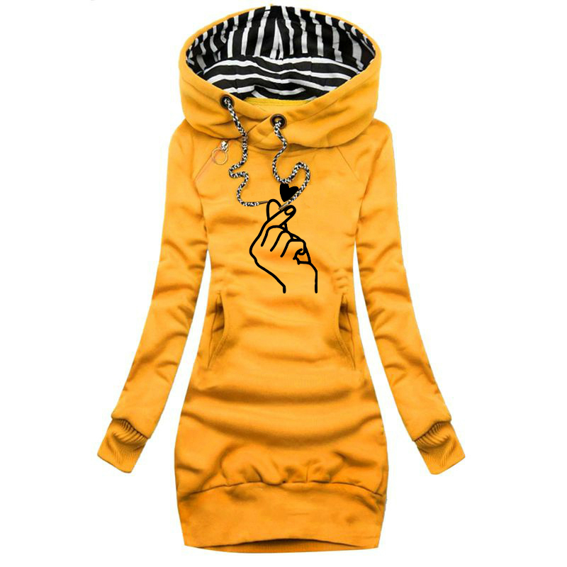 Femmes robe pull à manches longues robe à capuche automne hiver décontracté mince pull à capuche robe