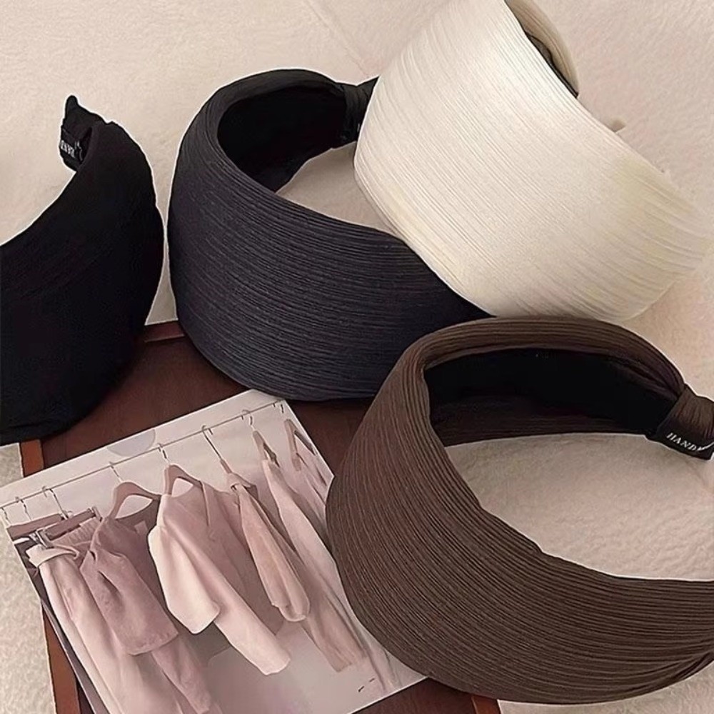 Serre-tête large à bordure haute pour femmes et filles, accessoire de coiffure solide