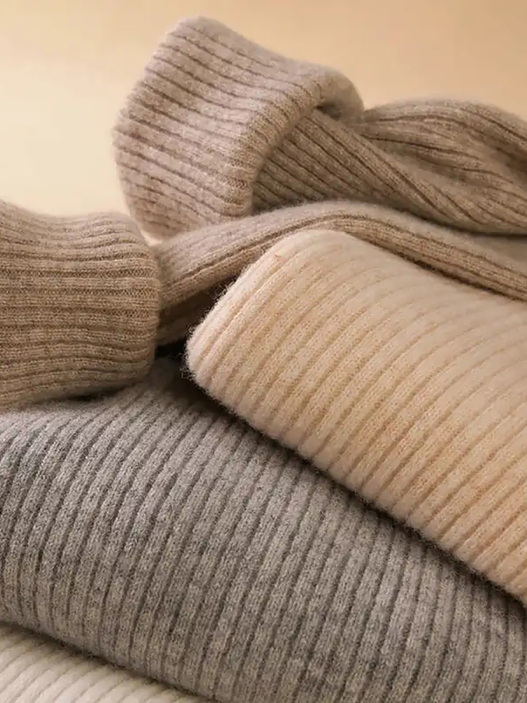 Heliar Pulls à col roulé tricotés doux pour femme, pulls en cachemire, pulls basiques doux pour femme, collection Automne Hiver 2026
