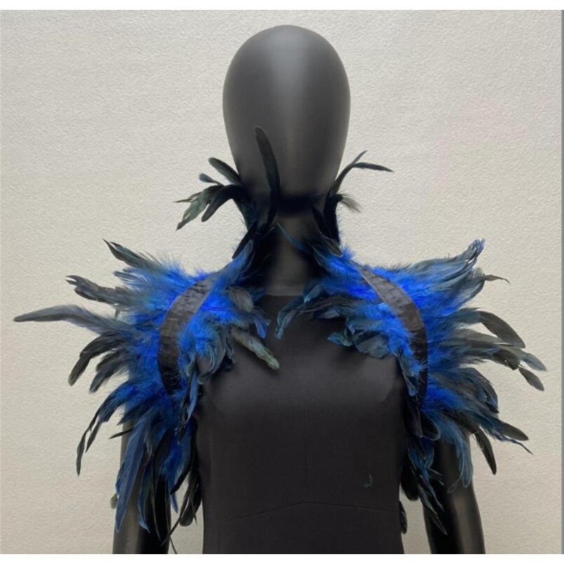 Châles robe Cape écharpe blanche fête de mariage châle turquie Y2k Cosplay plume Halloween Snood enfants Style gothique femmes fourrure