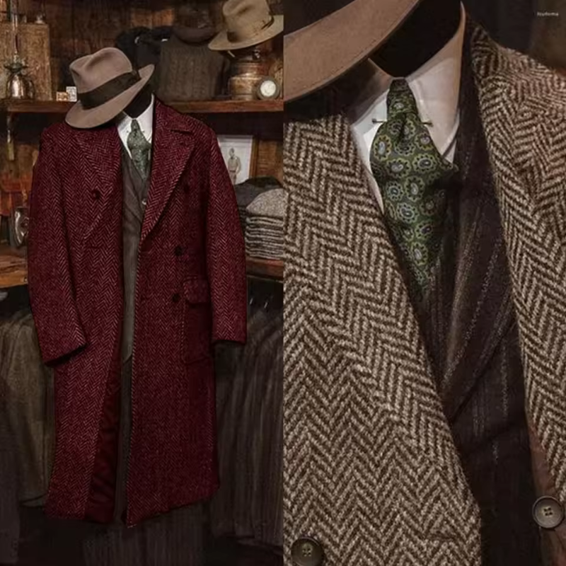 Blazers décontractés pour hommes, manteaux en mélange de laine, trench-coats pour hommes, vestes croisées classiques, chaudes, pour le sport, les fêtes, le shopping et les affaires