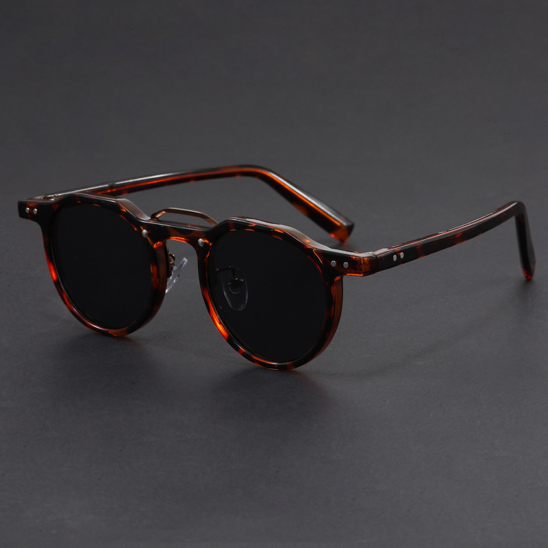 Lunettes de soleil rondes de petite taille, style hip-hop punk, personnalisées, tendance, pour femmes et hommes, produit tendance de haute qualité 2025, lunettes populaires