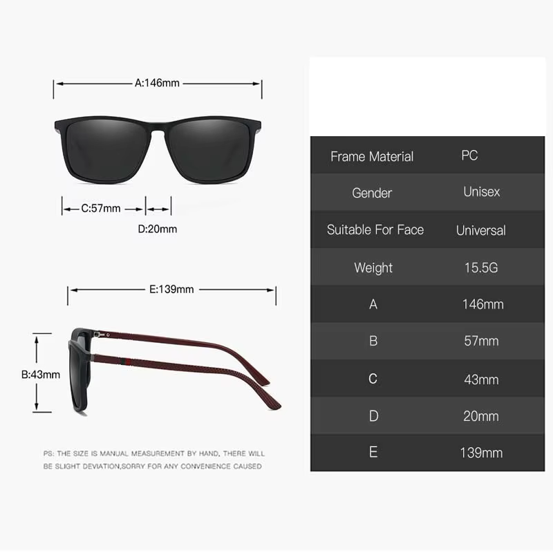 Lunettes de soleil carrées vintage de luxe pour hommes et femmes, mode, voyage, conduite, lunettes de soleil pour homme, monture TR90