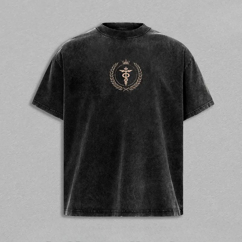 T-shirt Anime Fullmetal Alchemist Edward Elric pour hommes et femmes, en coton lavé, style rétro, surdimensionné, Harajuku