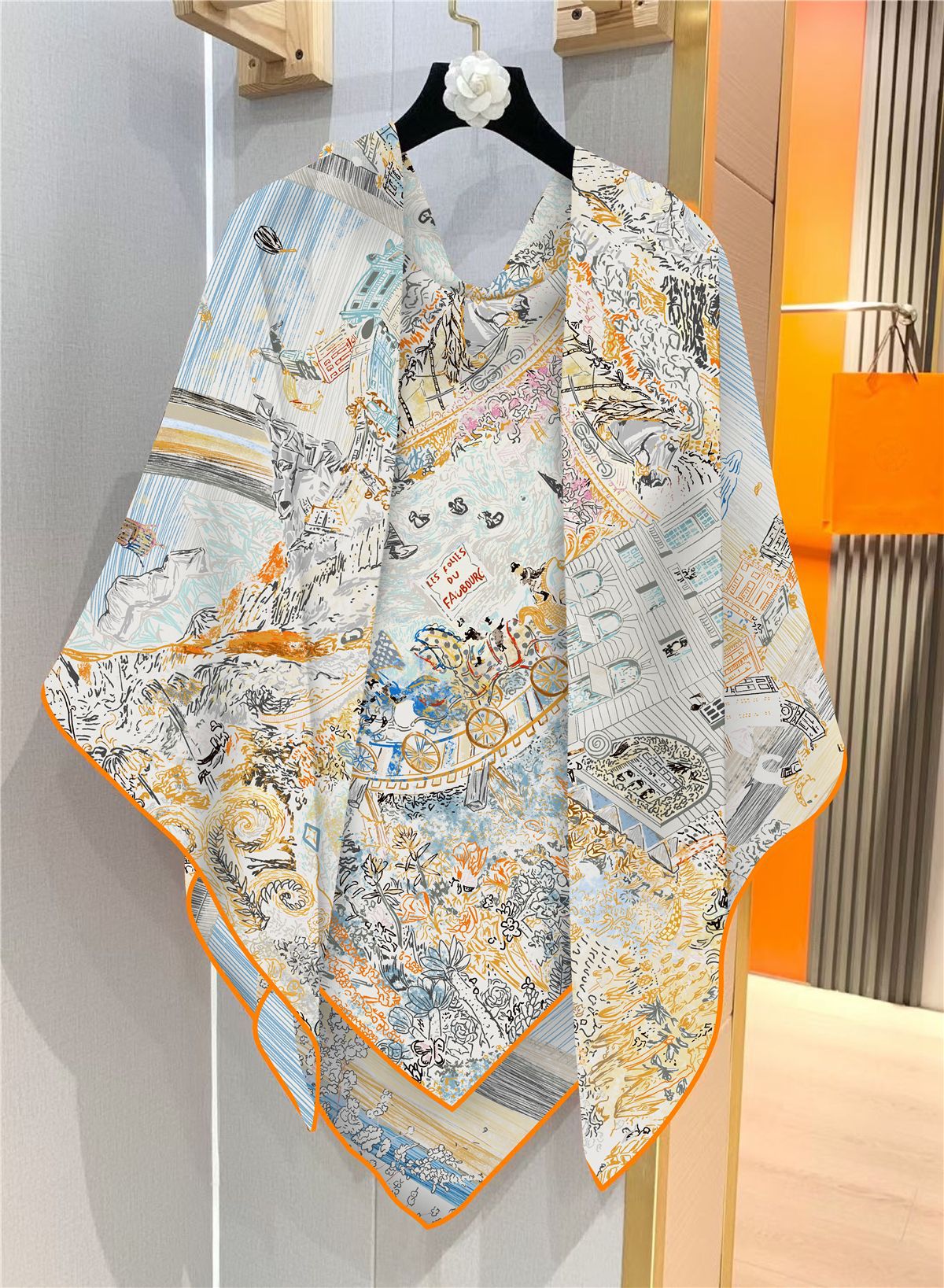 Grande Écharpe d'Hiver en Cachemire pour Femme, Pashmina à Bord Roulé, Bandanas, Hijab, 130cm, 130cm