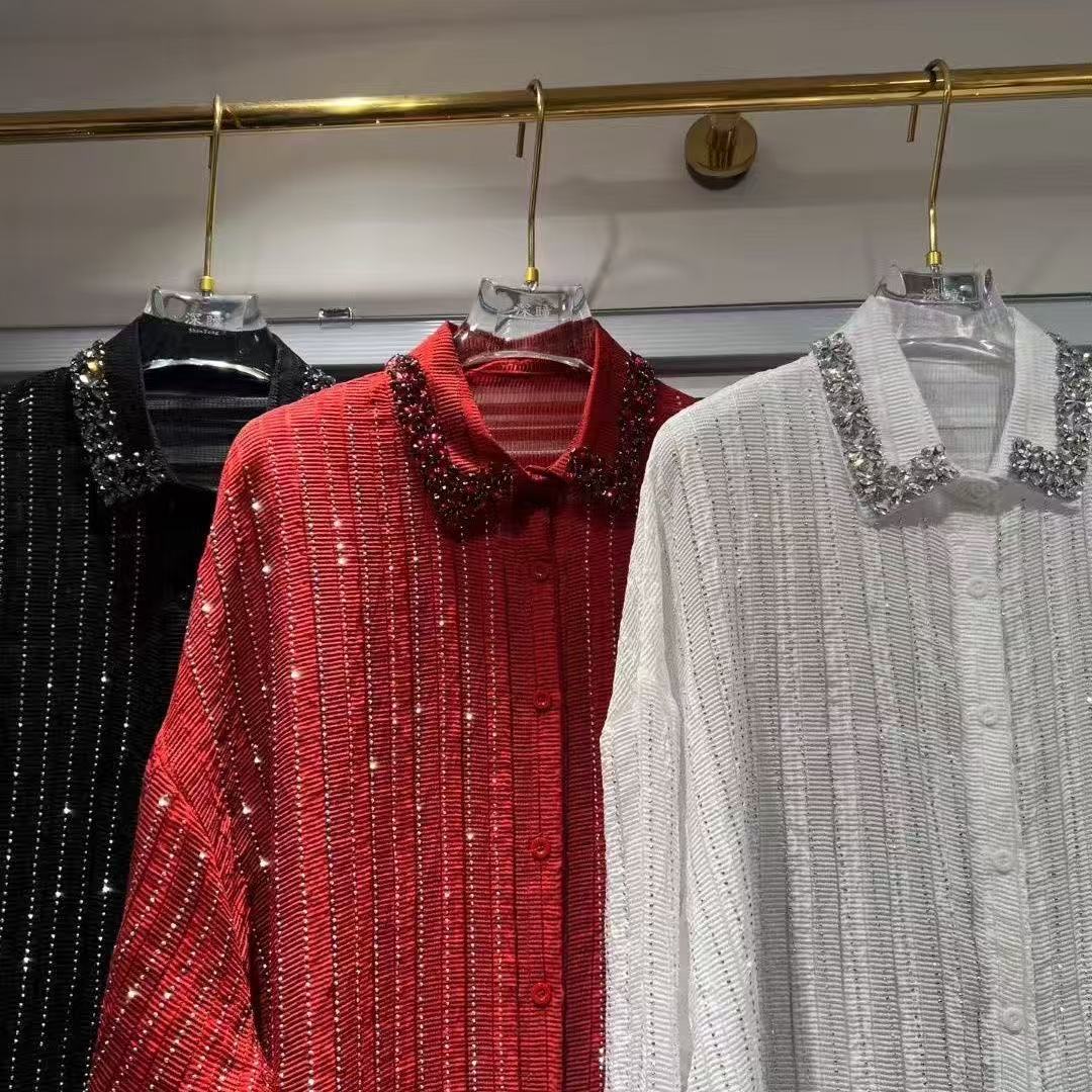 Femme vêtements automne luxe femmes chemises et chemisiers femme Blouses femme vêtements à manches longues ample décontracté haut de rue