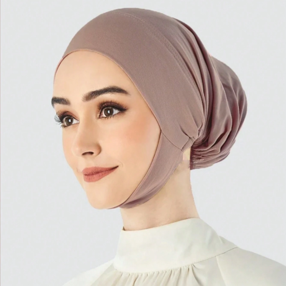 1/2/pièces casquette intérieure musulmane Hijab pour femmes solide sous-écharpe Hijab sous-capuchon écharpe Turban chapeau islamique musulman Hijabs prêt à porter