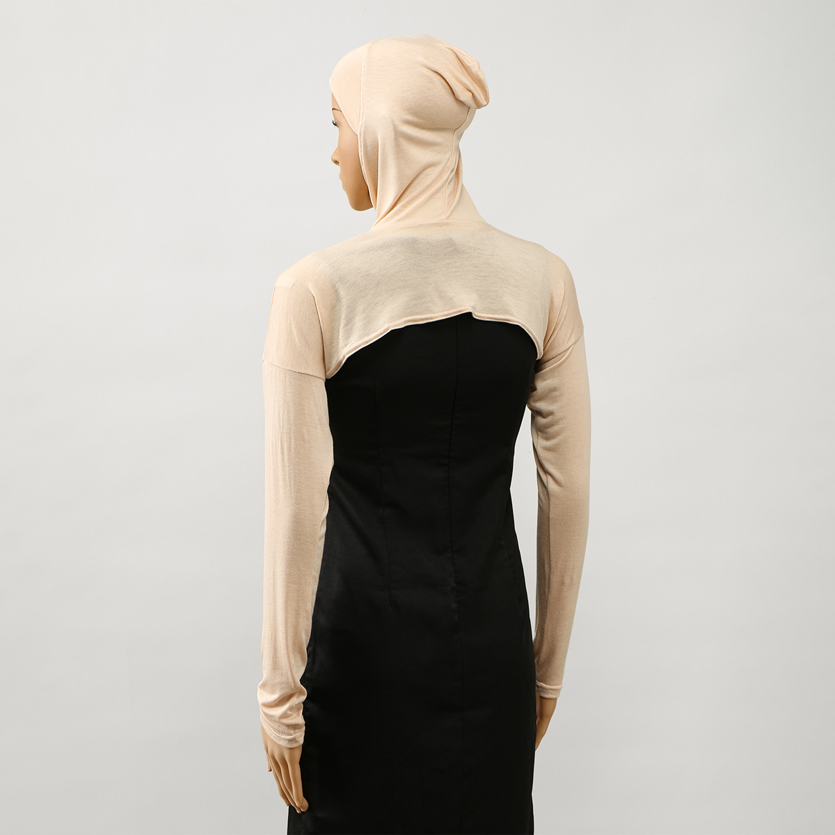 Hijab musulman intégral à manches longues pour femme avec sous-bonnet élastique, couvre-bras long musulman, protection solaire à porter sous un T-shirt