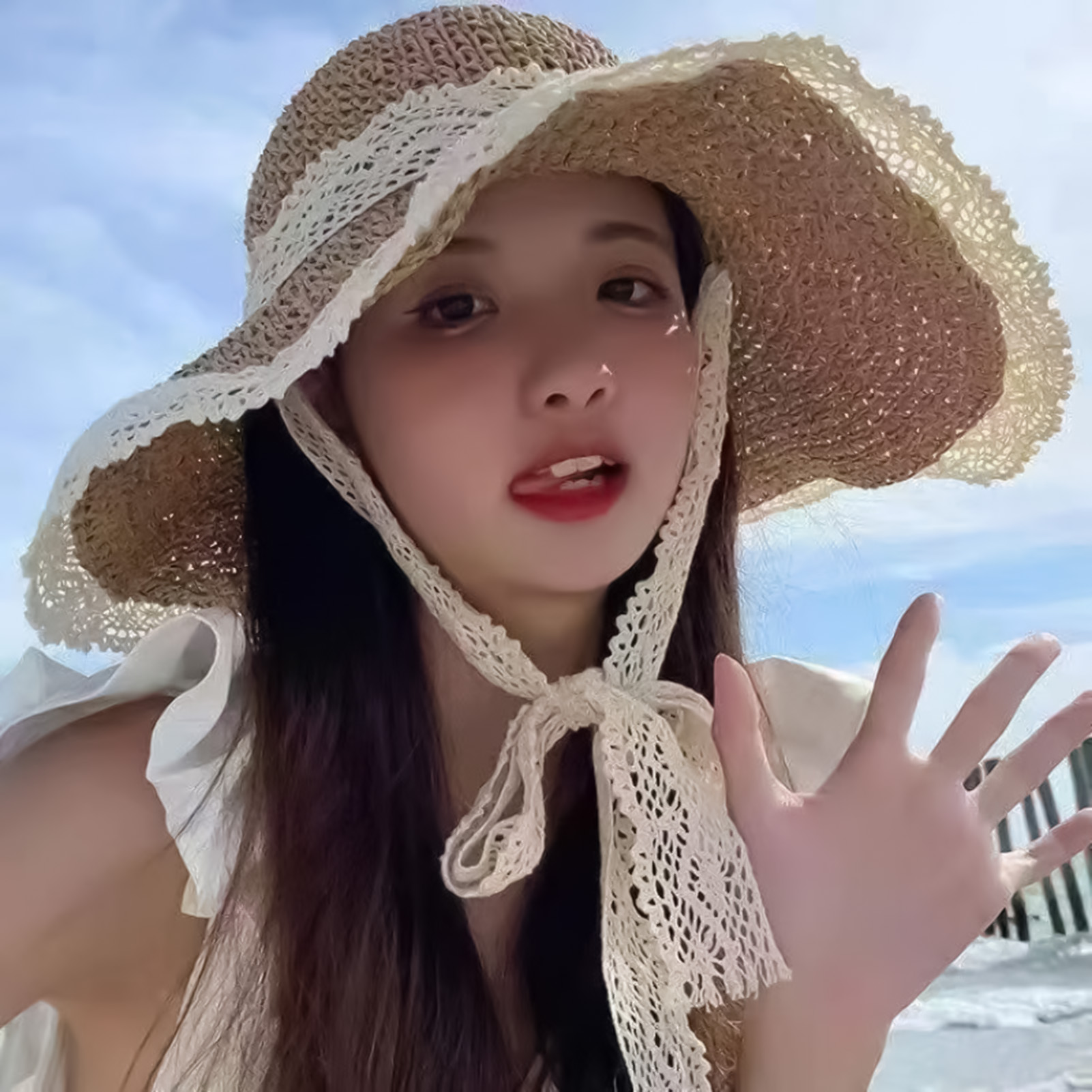 Chapeau de soleil de plage d'été pour femmes, chapeau d'été à large bord, Portable, pliable, Design élégant, chapeaux de paille pour piscine, parc, vacances, Camping