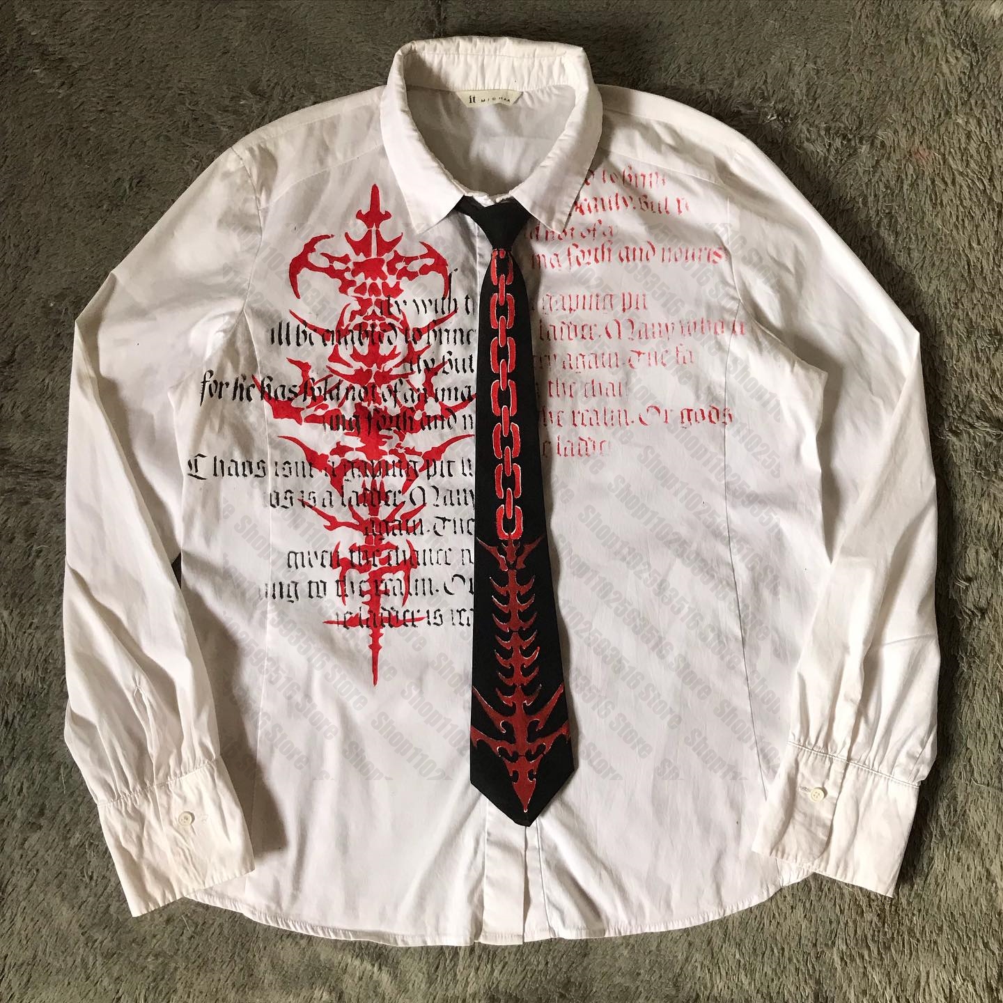 Vêtements pour femmes Punk Emo Y2k Harajuku Kawaii Vintage vêtements chemise pour femmes Anime femme Blouses imprimer à manches longues mignon mode