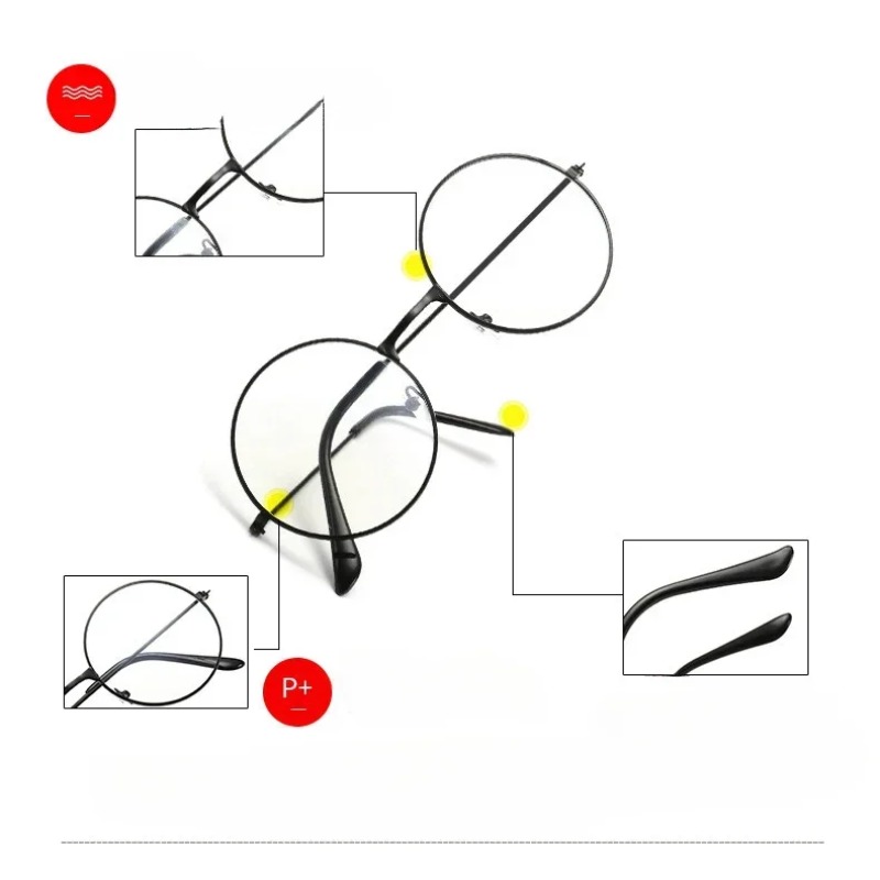 Lunettes rondes Anti-lumière bleue pour ordinateur, jeux de jeu, Protection des yeux, lunettes décoratives