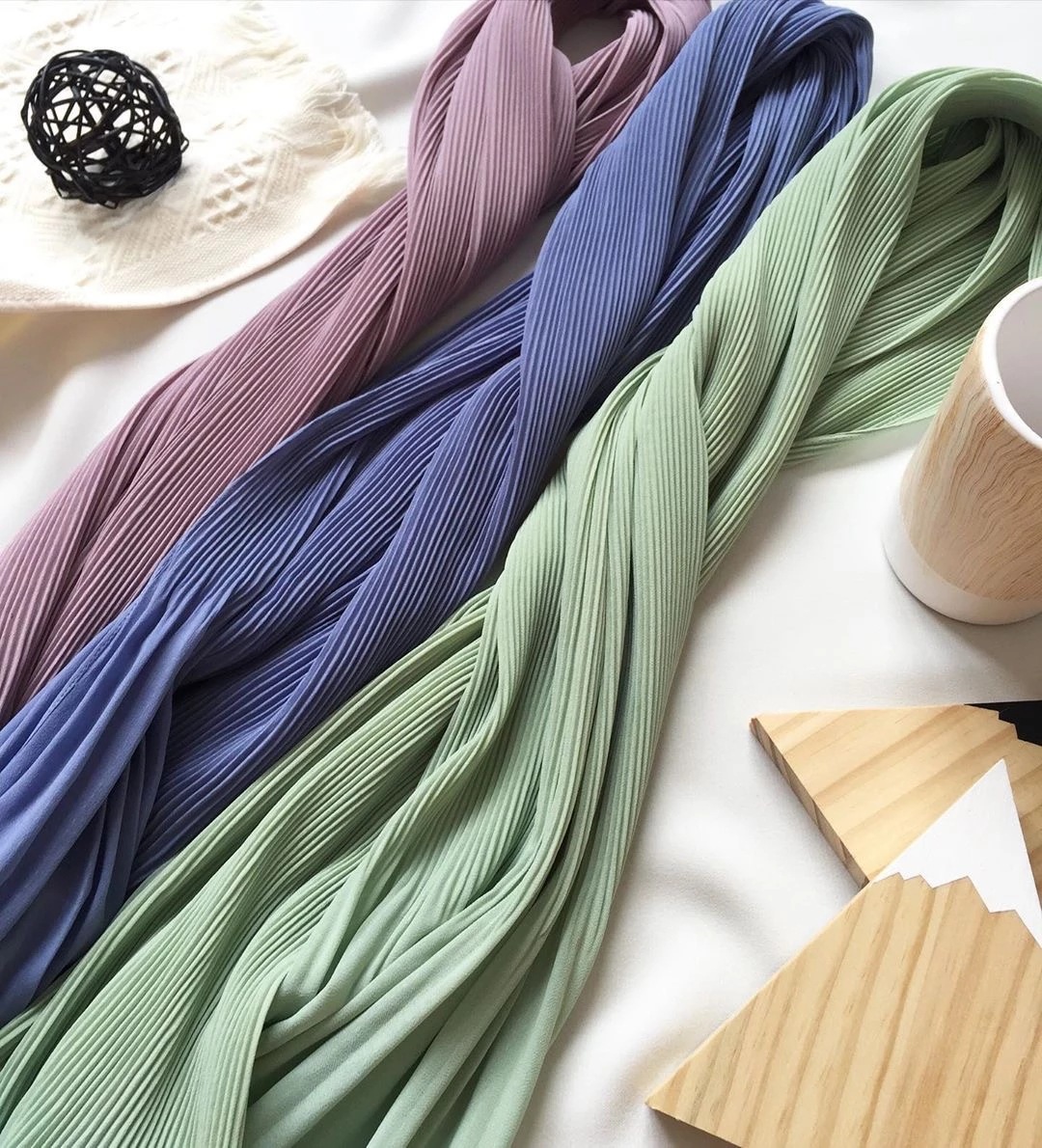 Écharpe plissée en mousseline de soie froissée pour femme, hijab à capuche, châle de haute qualité, bandeau de sauna musulman, turban enveloppant