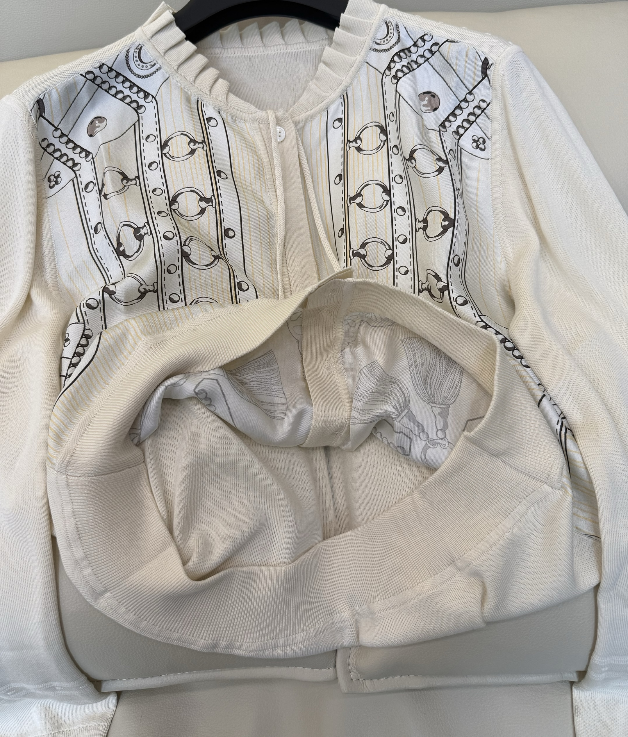 Nouveauté 26fw : Cardigan décontracté en maille de créateur, manches longues, pour femme
