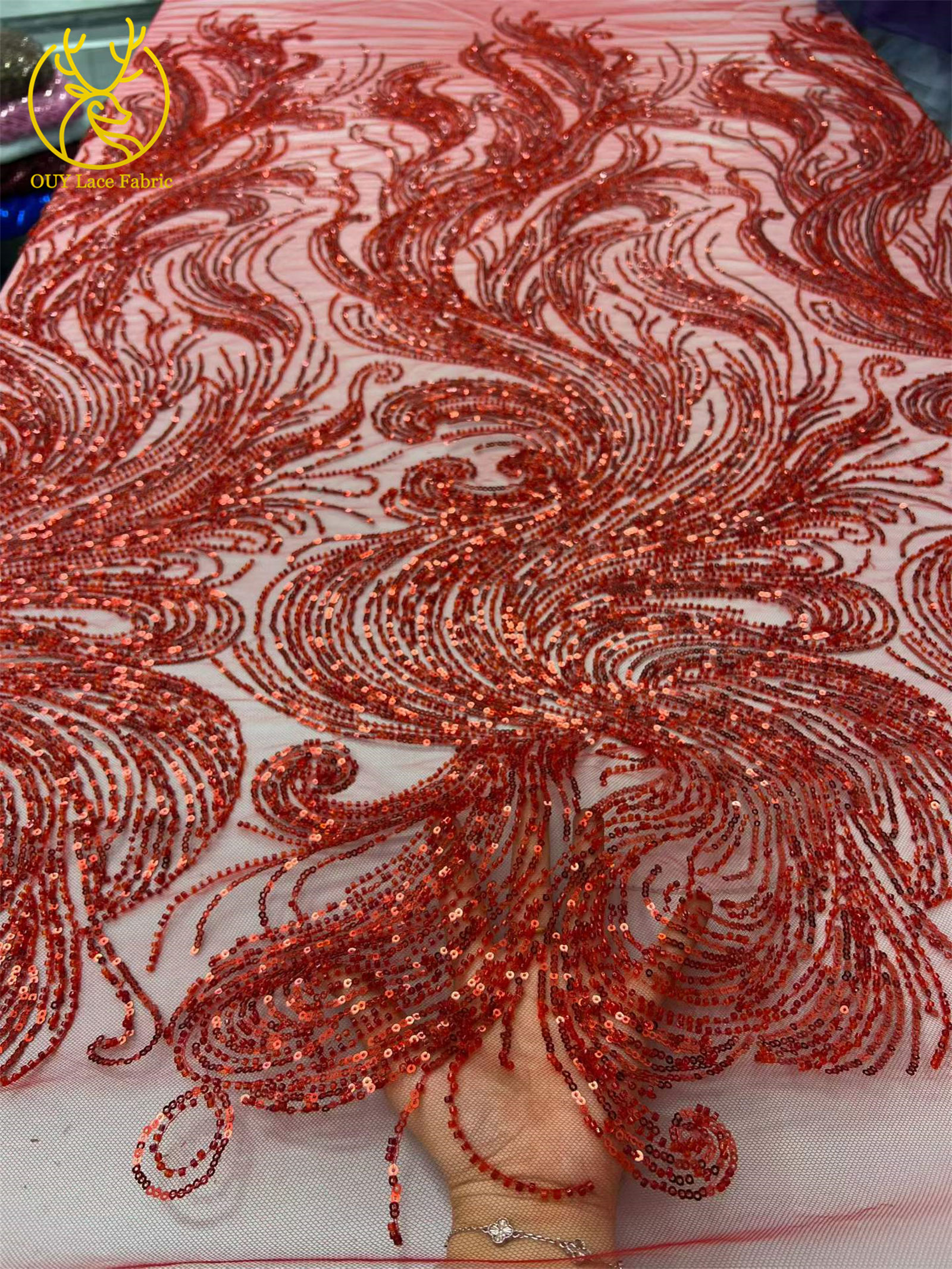 Tissu de dentelle perlée africaine tendance pour marié, dentelle en tulle et maille française nigériane à sequins 2026 pour robe de mariée et de soirée pour femme, couture