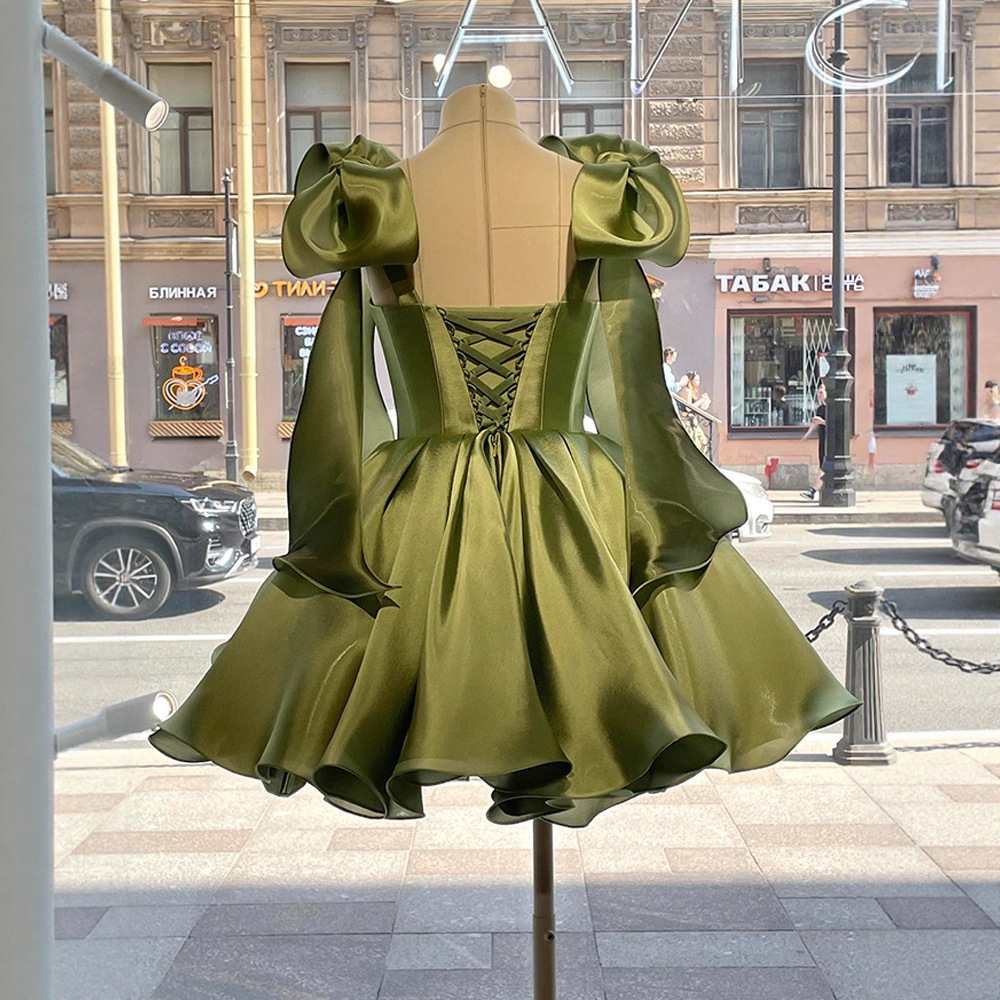 Robe Courte Femme, Robe de Soirée Coupe Trapèze, Style Y2K Streetwear, Élégante, Dos Nu, Sans Manches, Nœud, Taille Cintrée, pour Fête, Soirée, Travail 2026