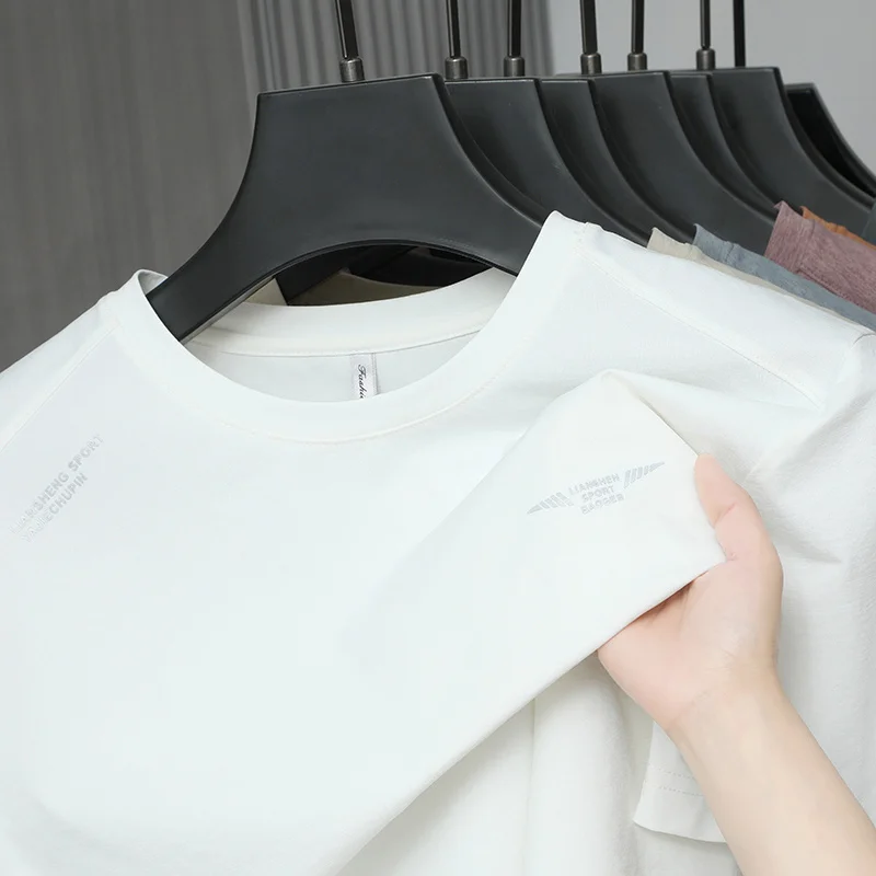 Nouveau T-shirt coréen décontracté à manches courtes et col rond pour homme 2026 – Haut polyvalent, tendance et confortable pour l'été