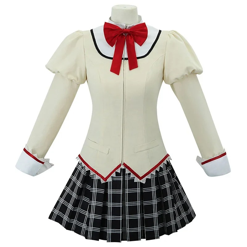 Costume de Cosplay Anime Mami Tomoe Kaname Madoka, uniforme scolaire Akemi Homura, ensemble complet, tenue d'halloween