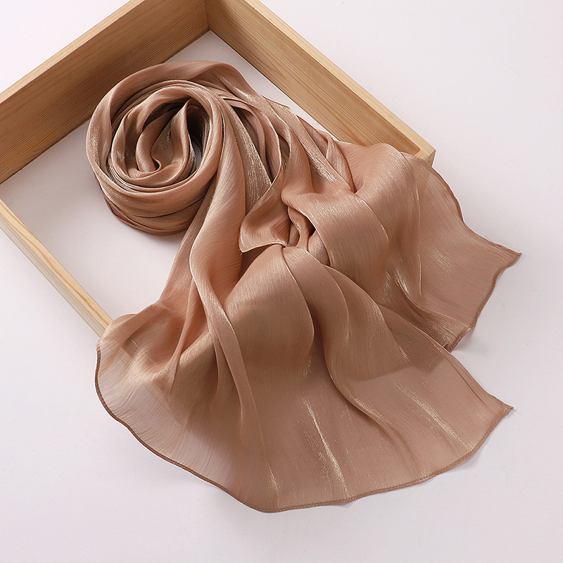 Hijabs en mousseline de soie de qualité supérieure pour femmes, voile turban doux et long, écharpes musulmanes, châles Hijab, couvre-chef Islam, accessoires Ramadan
