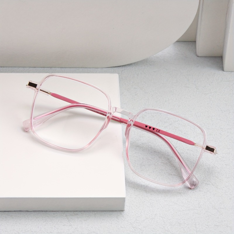 Lunettes de lecture transparentes surdimensionnées pour femmes, 1/2 pièces, lunettes légères rose bleu pour le bureau et l'usage quotidien