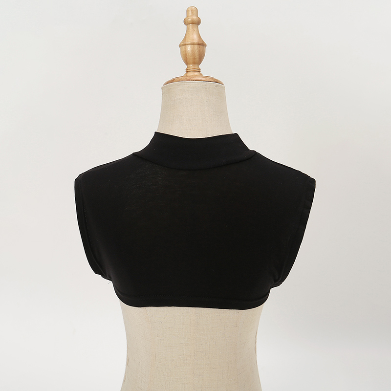 Faux Col Roulé Carré pour Femme Musulmane, Extensions Hijab Islamique, Couverture à Col Haut, Réchauffeur Solide, Demi-Haut, Document, Modal, 2024